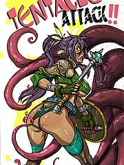 Mad fluffy monster impales playful elven harlot