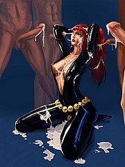 Facial cum shots compilation carried out by cartoon girls