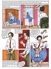 Busty housewife can't resist the big prick of a nerd